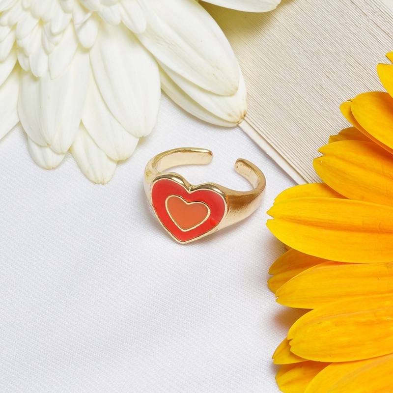 Ellery Orange Heart Ring
