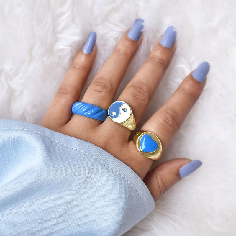 Spruce Blue Ring Stack