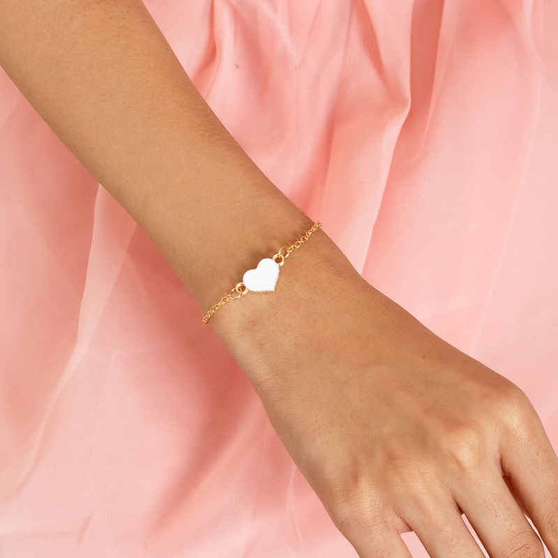 Bewitched Full Of Love White Heart Bracelet