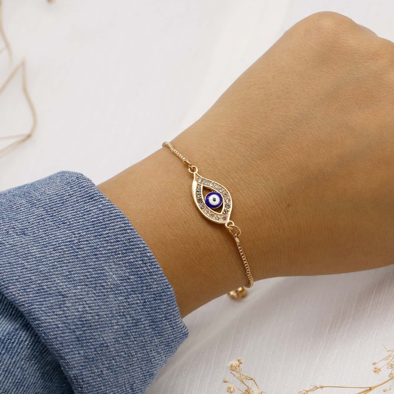Panon Evil Eye Gold Bracelet