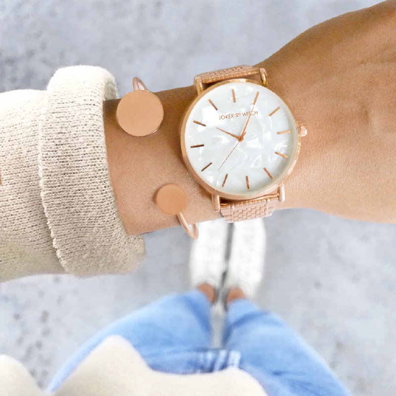 Aria Rosegold Watch Bracelet Stack