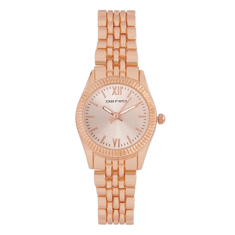 Arina All Rosegold Metallic Strap Watch