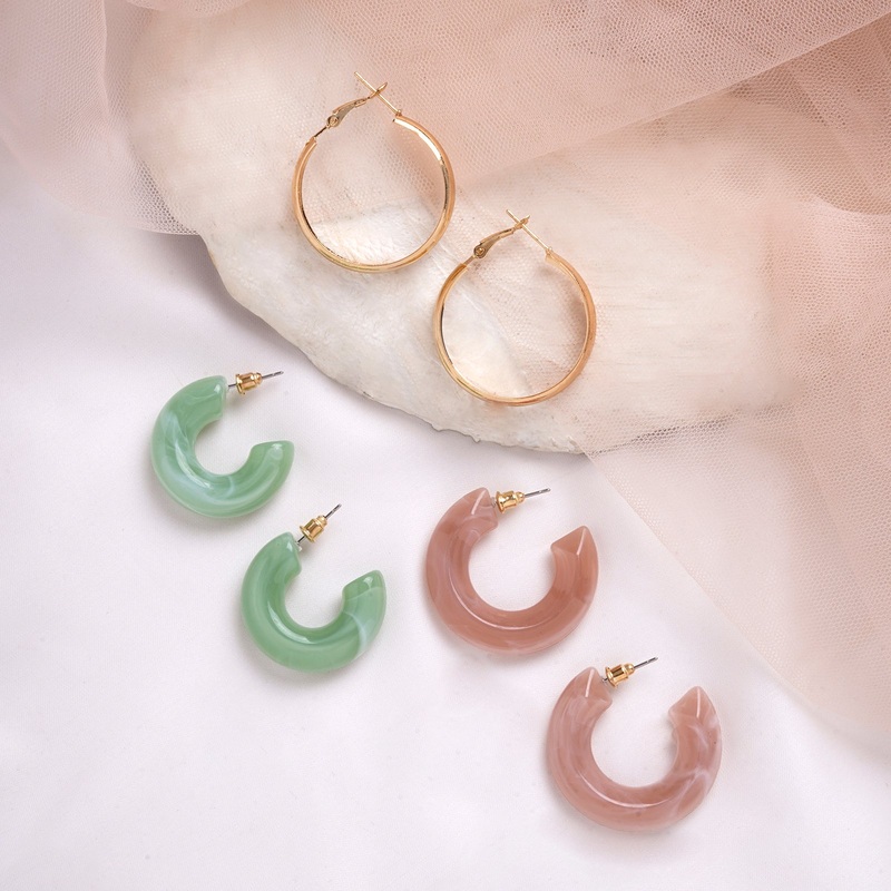 Bewitched Shine On Set of 3 Multi Color Hoop Earrings