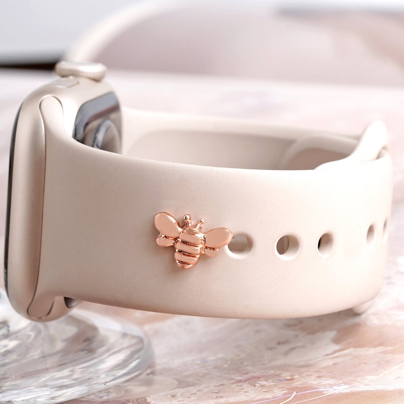 Buzzing Rosegold Pin Watch Charm