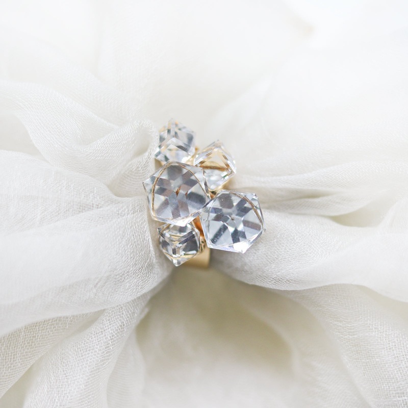 White Crystalline Ring