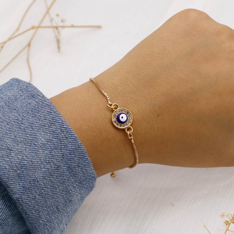 Ojo Evil Eye Gold Bracelet