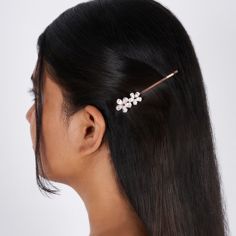 Anthemia Minimal Floral Rosegold hairpin