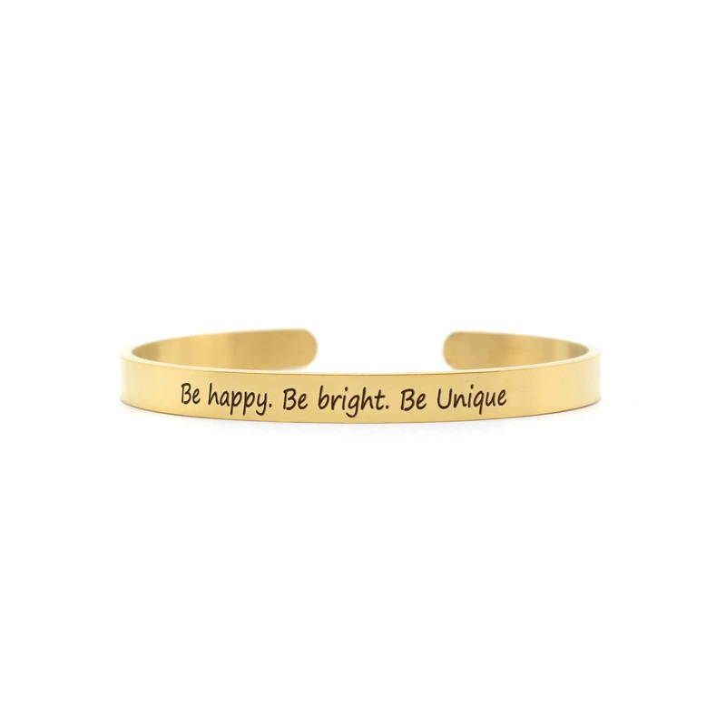 Be Happy, Be Bright, Be Unique Gold Mantra Band