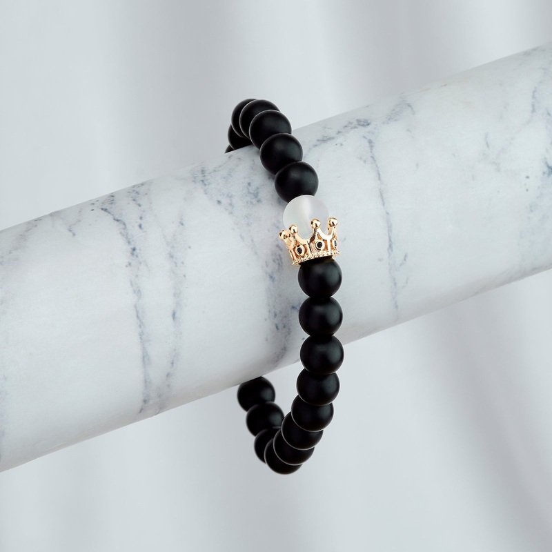 Call It What You Want To Black Couple Beaded Bracelet