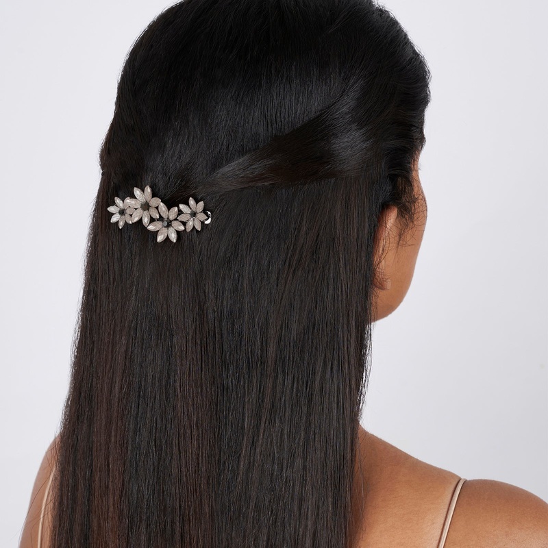 Crispina Pink Floral Hairpin