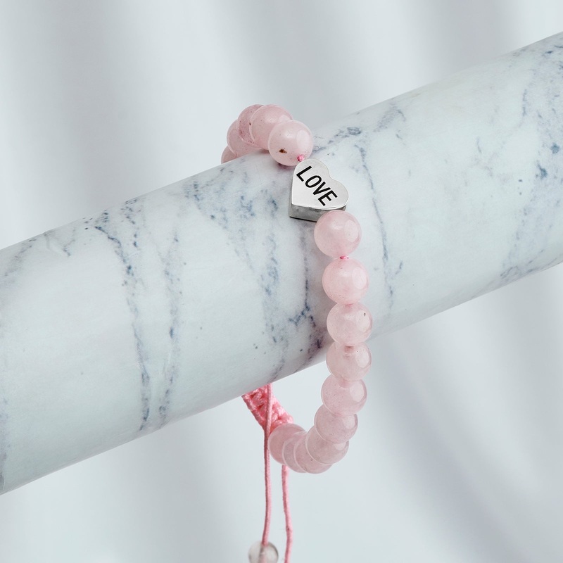 Lover Pink Couple Beaded Bracelet