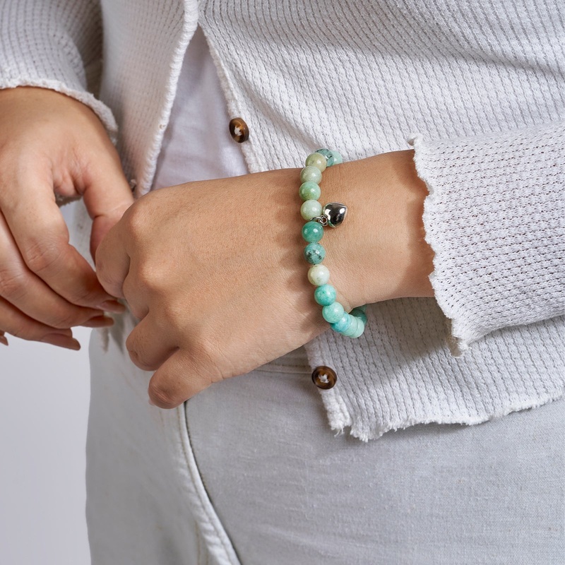You're on Your Own Kid Shades of Grass Beaded Bracelet