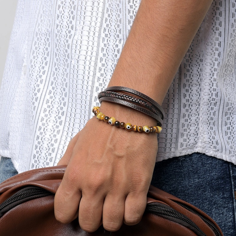 Battle Band Brown Men's Bracelet