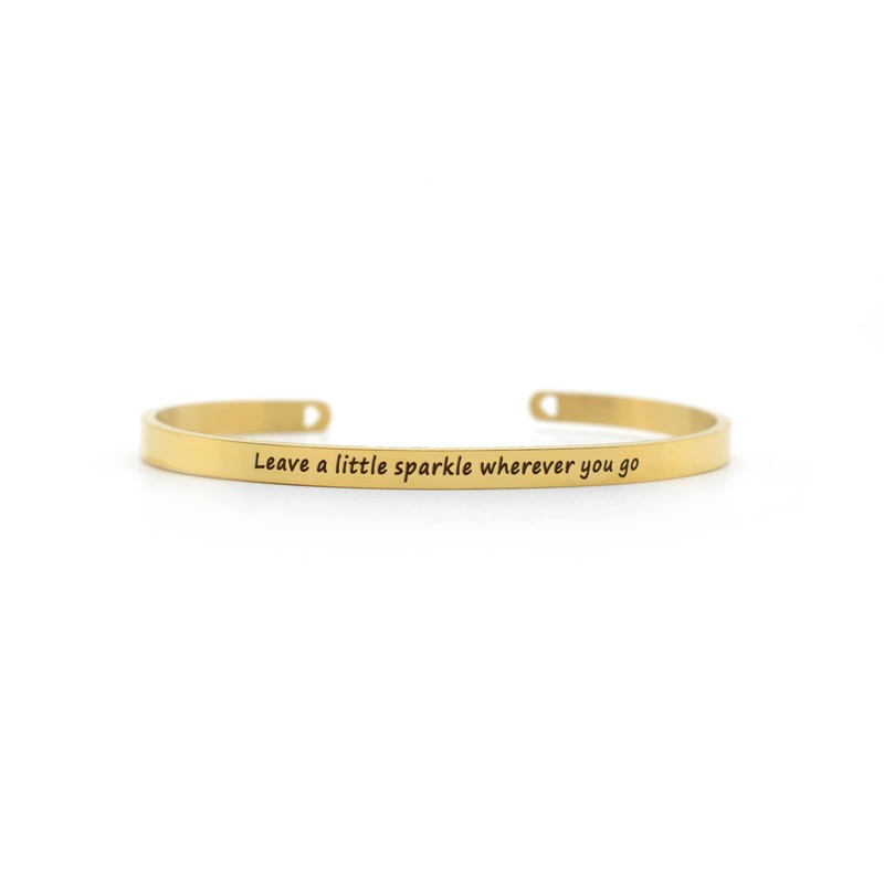 Leave A Little Sparkle Wherever You Go Gold Mantra Band