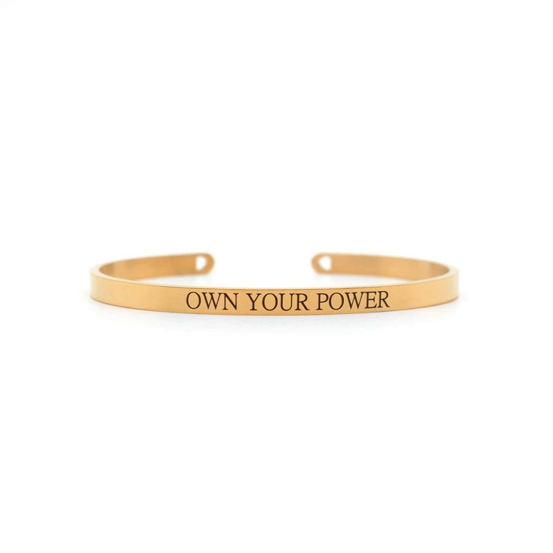 Own Your Power Rose Gold Mantra Band