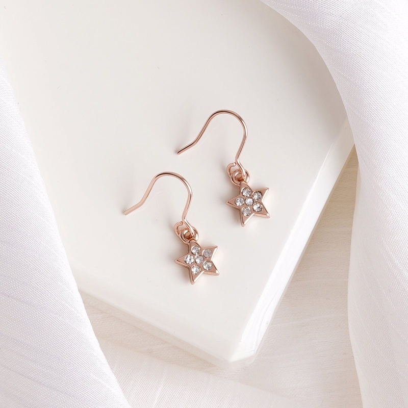 Astral Rhinestone Rosegold Earrings