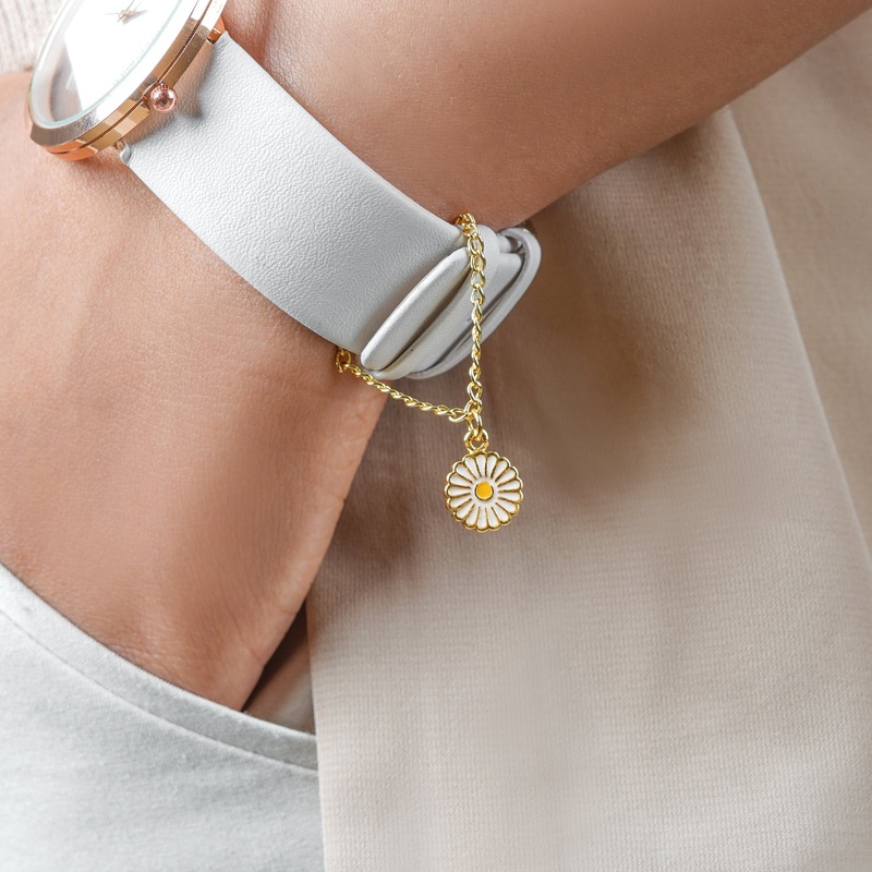 Blooming Gold Watch Charm