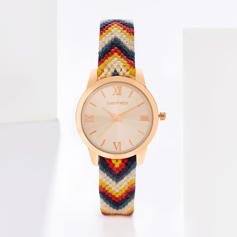 Boho Breeze Rose Gold Dial Tribal Tone Rakhi Watch