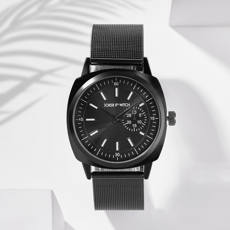 Cadenza Men's Black Watch With Mesh Strap