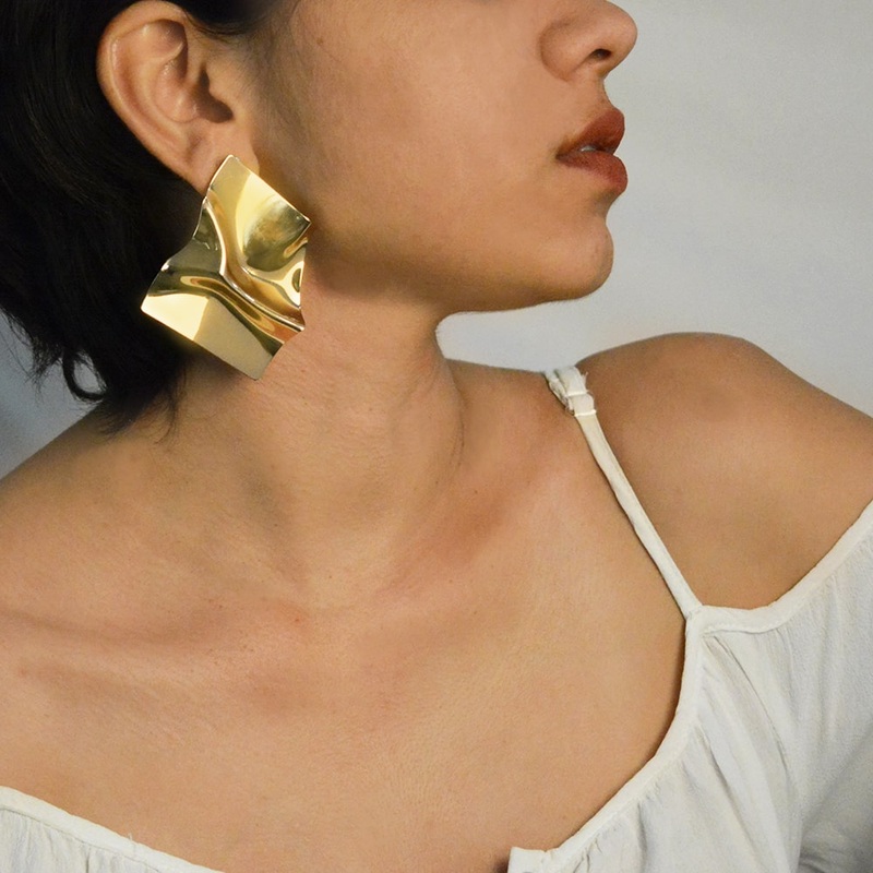 Crumple Party Statement Earrings