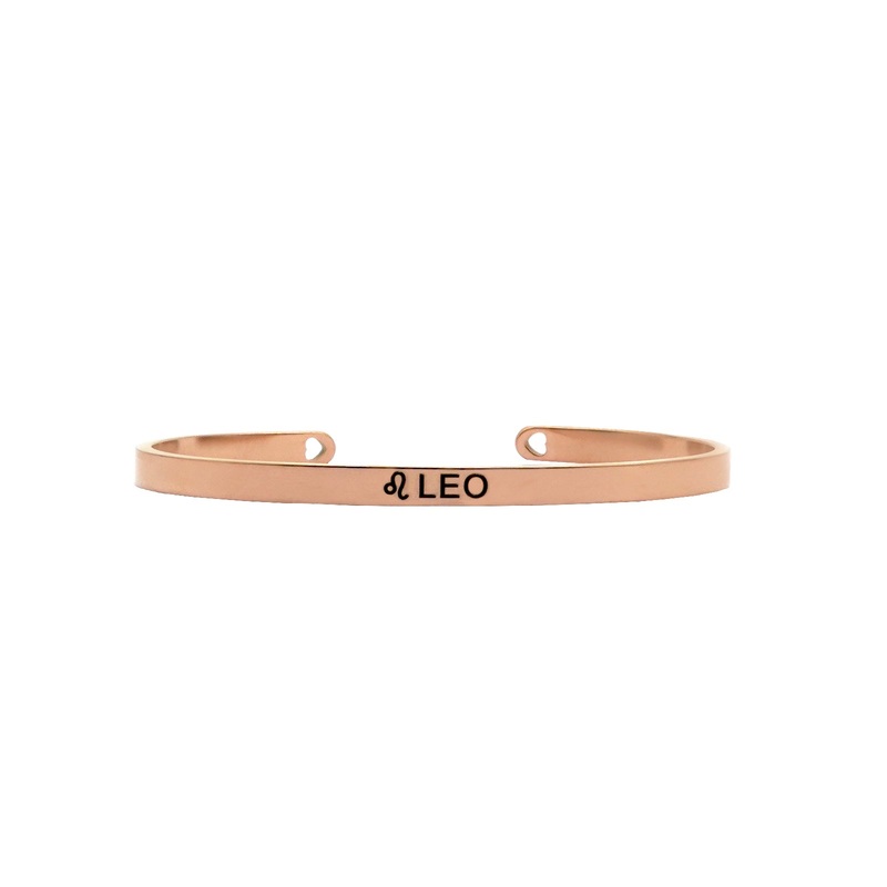Leo Rosegold Zodiac Band