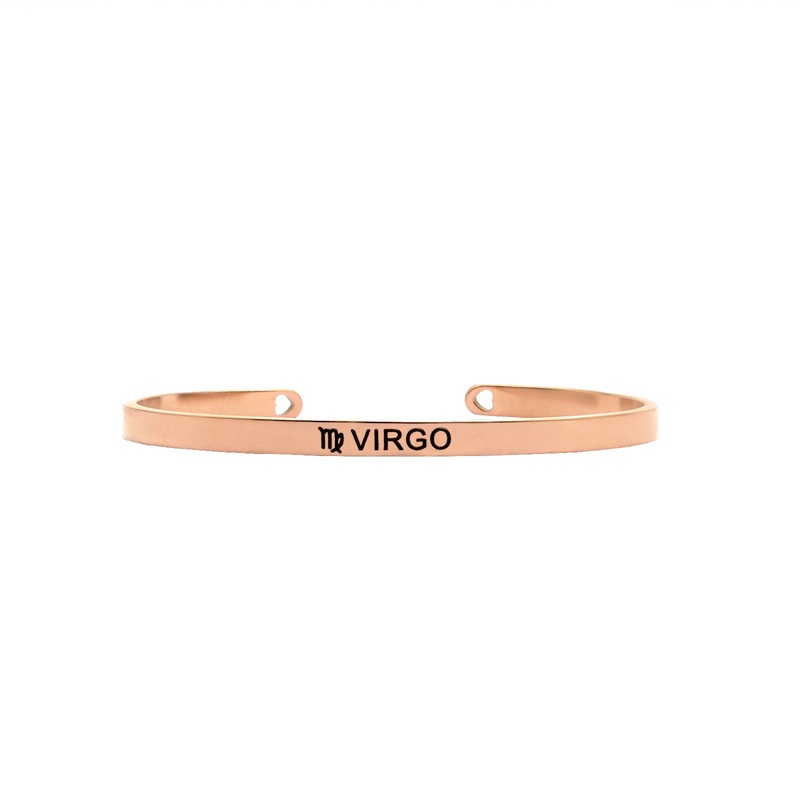 Virgo Rosegold Zodiac Band