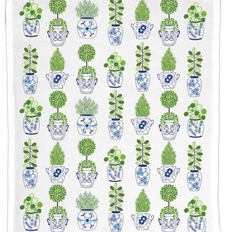 Coast & Cotton Ginger Jar Planters Organic Cotton Hand Towel