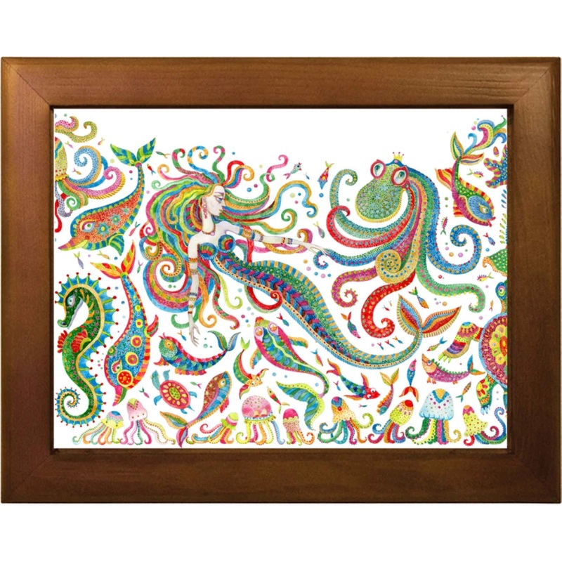B McVan Designs Boho Mermaid Tile Trivet