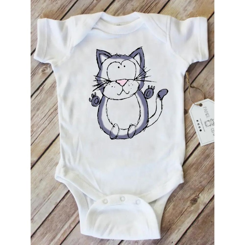 Callie Cat Baby Bodysuit