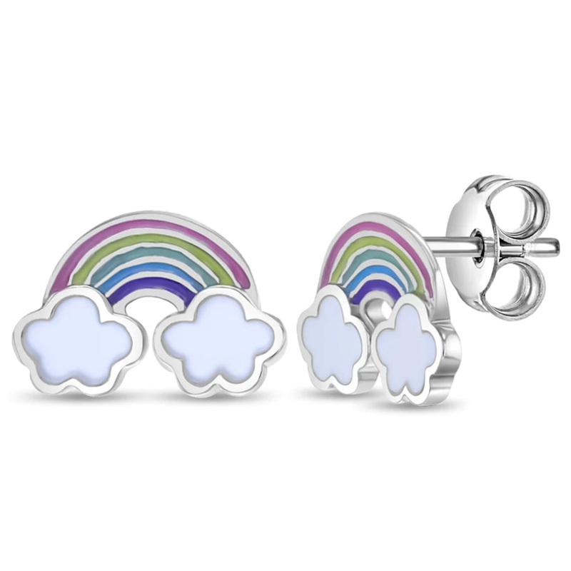 Children's Whimsical Rainbow Children's Earrings