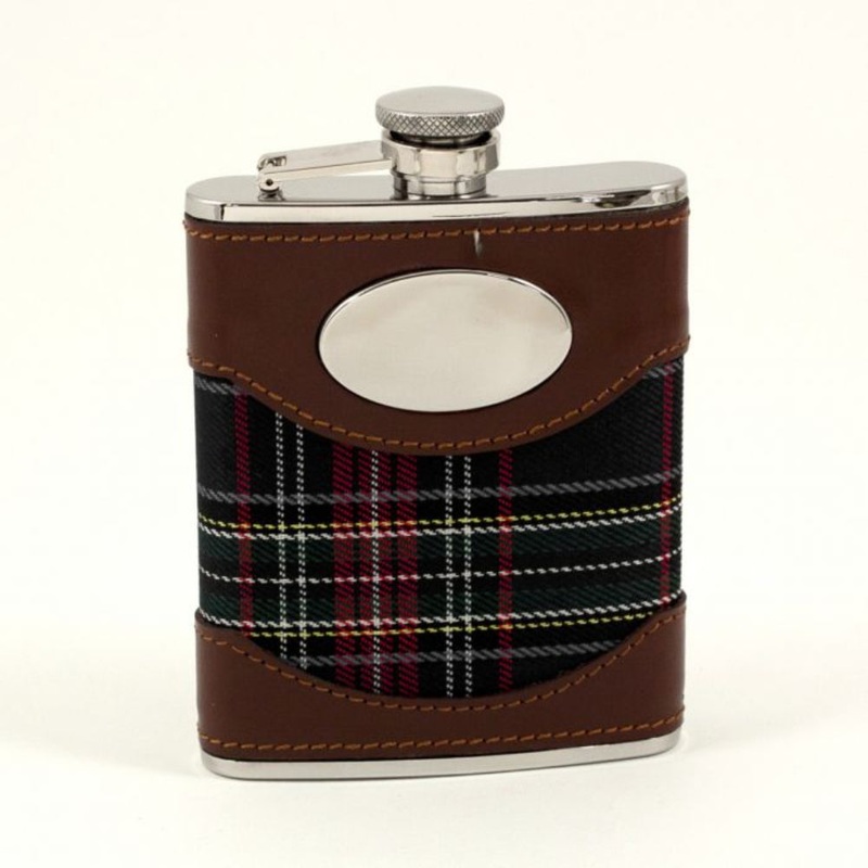 BeyBerk Stainless Steel Flask - Brown and Blue
