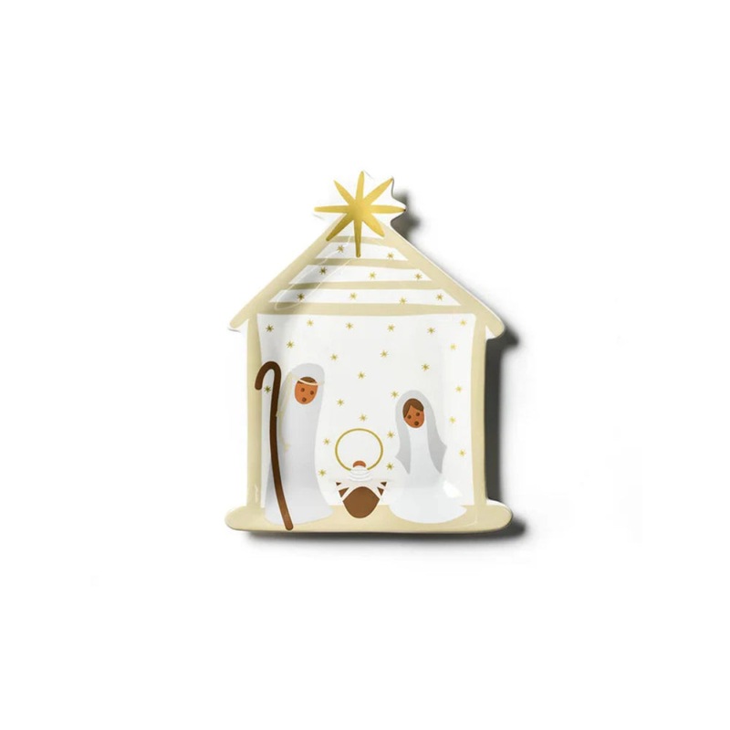 Coton Colors Nativity 12" Shaped Platter