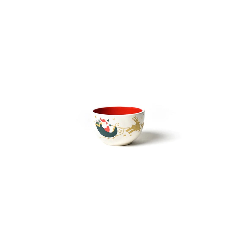 Coton Colors Vintage Christmas Village Appetizer Bowl