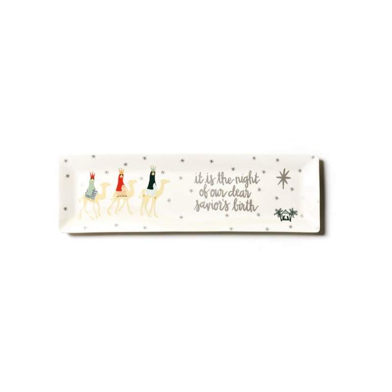 Coton Colors O Holy Night in Color Skinny 18in Rectangle Tray
