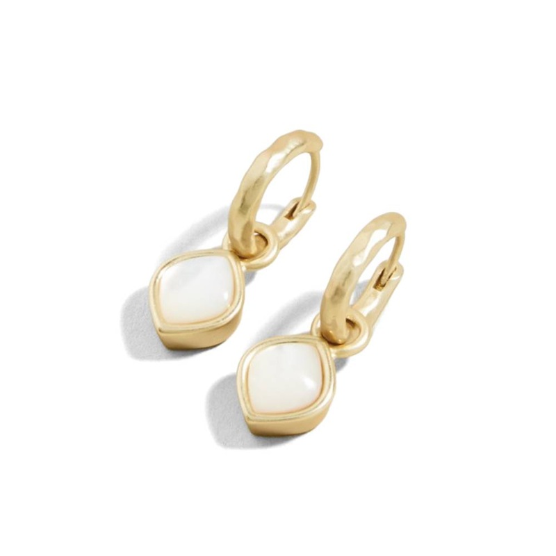 Spartina Maera Drop Hoop Earrings - Mother-of-Pearl