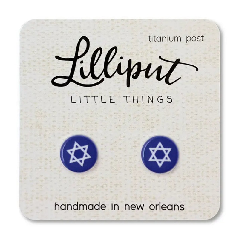 Lilliput Little Things Star of David Earrings
