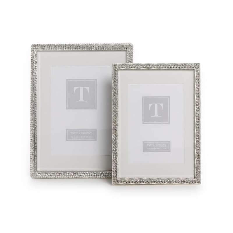 Two's Company Crystal Photo Frame