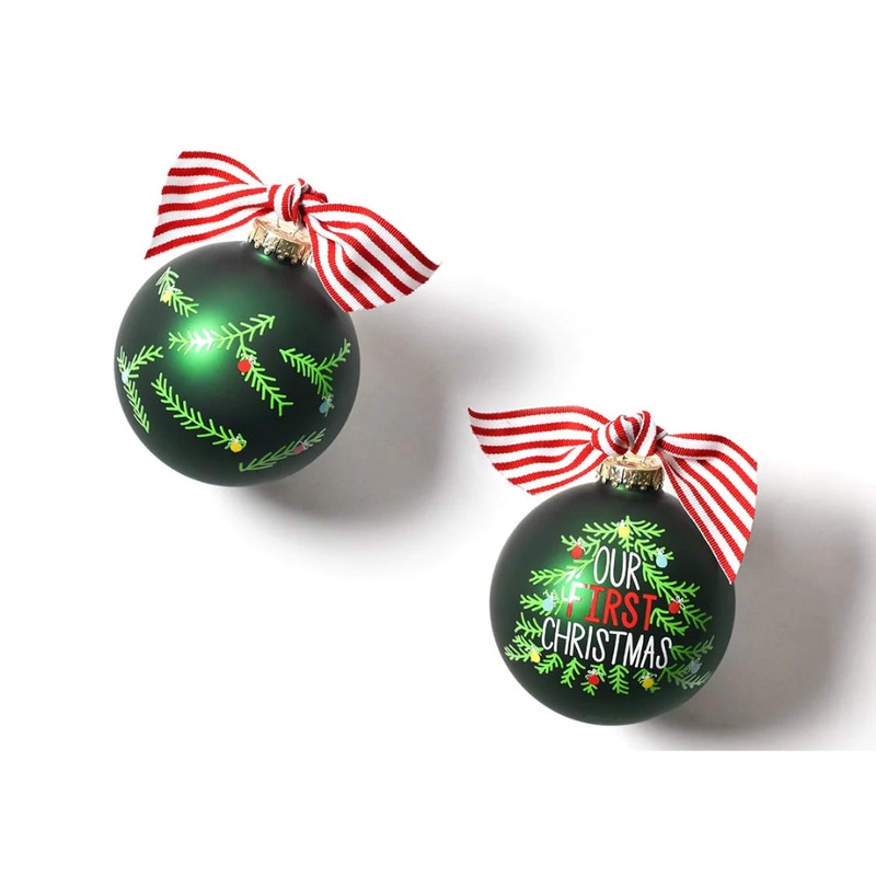 Coton Colors Our first Christmas Tree Glass Ornament
