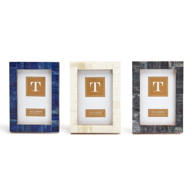 Two's Company Square Block 4x6 Photo Frame