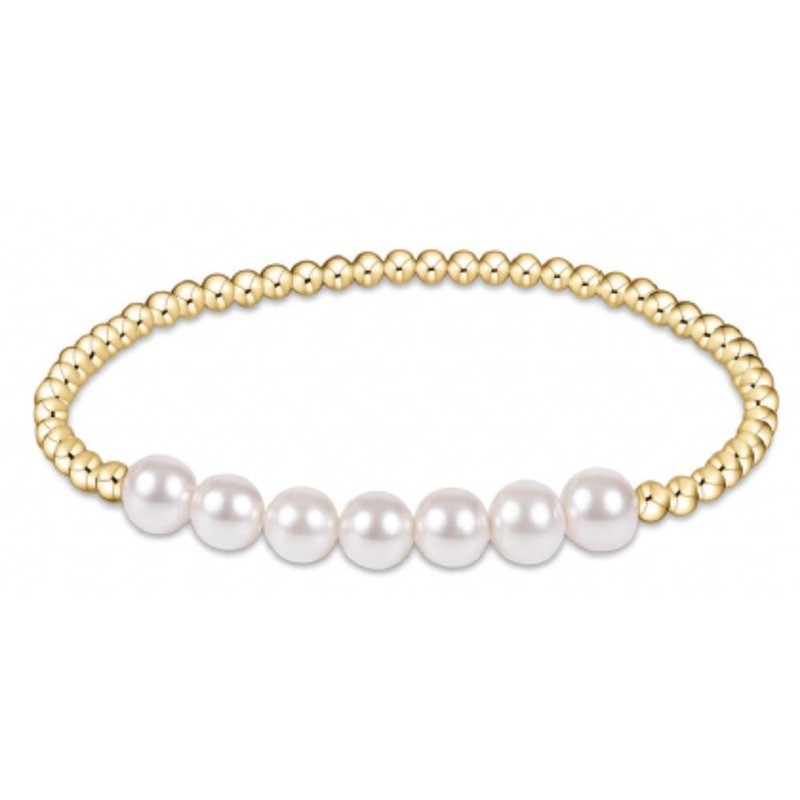 enewton 6.25" Classic Beaded Bliss Bracelet - Pearl - 3mm/6mm *Retired*