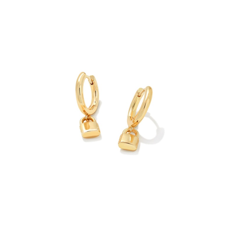 Kendra Scott Jess Lock Huggie Earrings