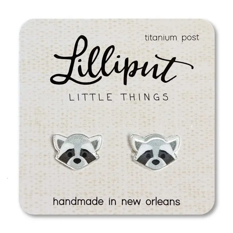 Lilliput Little Things Raccoon Earrings
