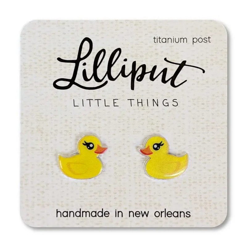 Lilliput Little Things Rubber Ducky Earrings