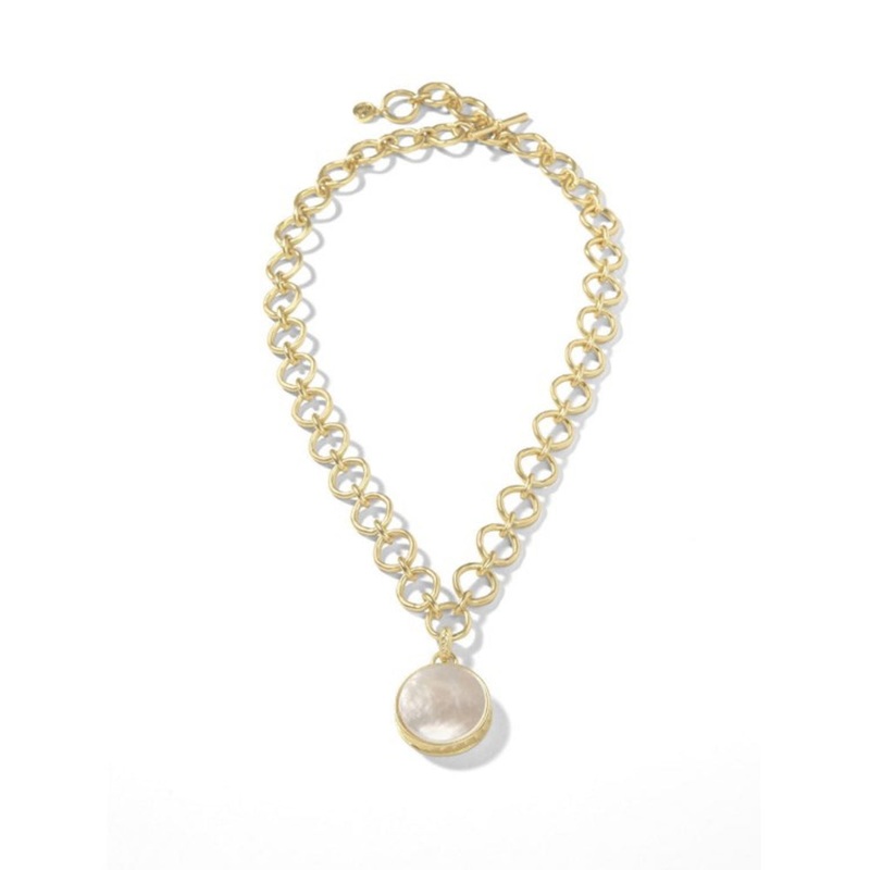 Spartina Naia 20" Chunky Pendant Necklace - Pearlescent