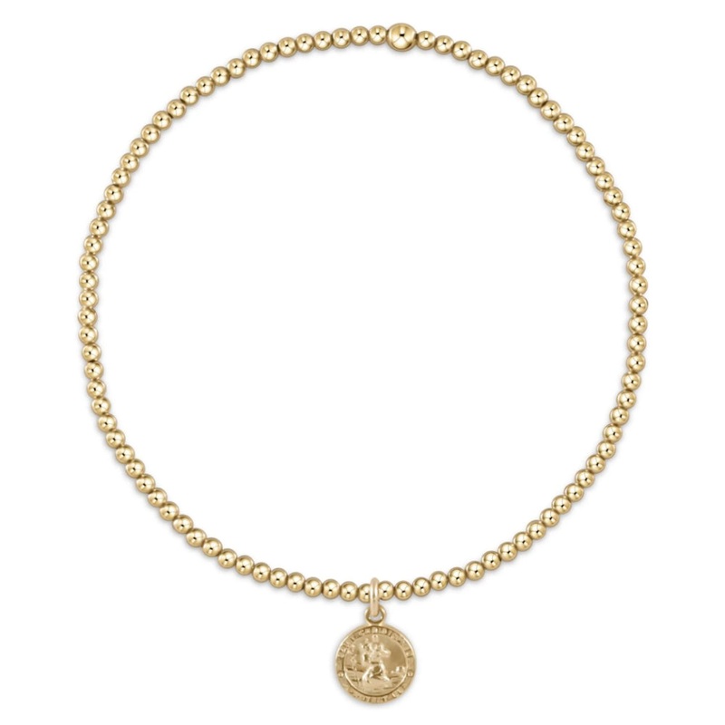 enewton 6.25" Classic Gold 2mm Bead Bracelet - Protection Small