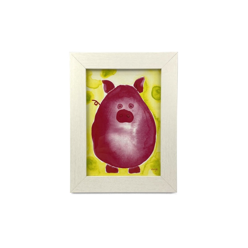 Artwork for Animals Angelica Goodwin Original Pig Watercolor Print