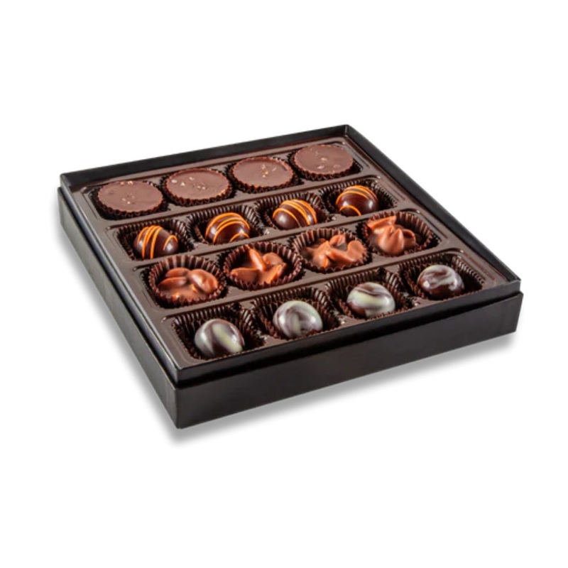Bourbon Barrel Foods Assorted Artisan Chocolates - 16 Piece Box