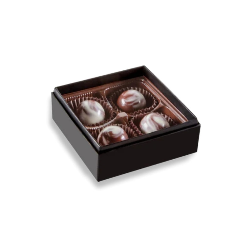Bourbon Barrel Foods Chocolate Bourbon Balls - 4 Piece Box