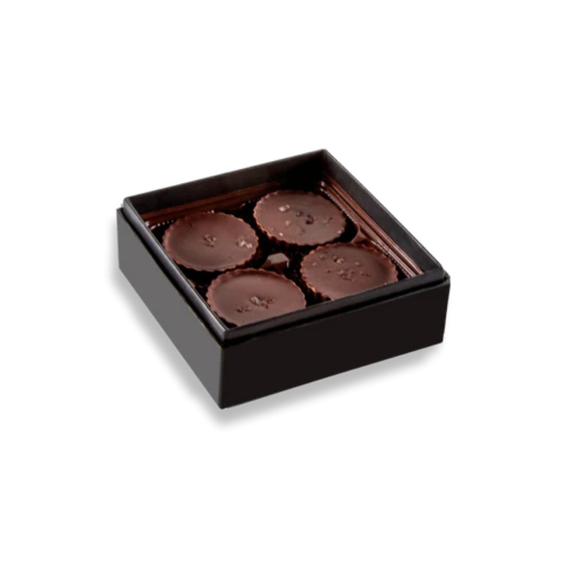 Bourbon Barrel Foods Smoked Sea Salt Caramels - 4 Piece Box