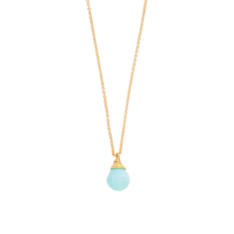 Spartina Sea La Vie Necklace 18" - Relax/Water Drop